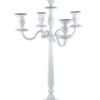 Candelabra - Tabletop - 5 Arm - White