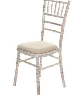 Chiavari Chair - Limewash with Ivory Pad