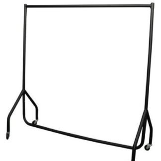 Coat Rail 6ft Long - Black