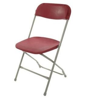 Folding Chair - Burgundy