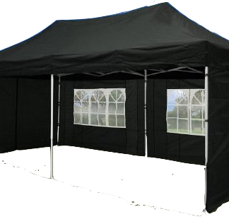 Gazebo 6m x 3m - Black