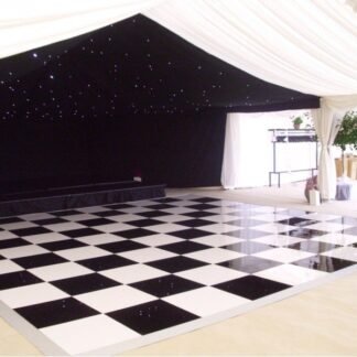 Dance Floor - Black and White (16ft x 16ft)