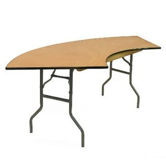 Serpentine Trestle Table Section - 4ft x 30''