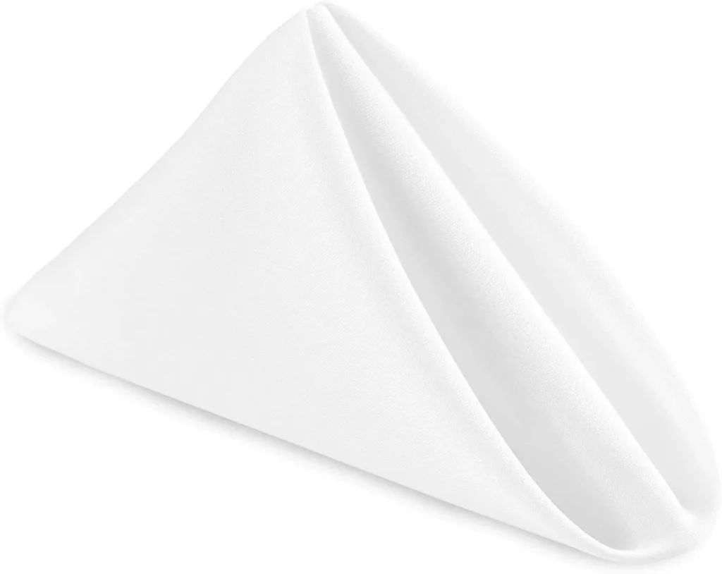 Linen Napkins - White 22'' x 22''