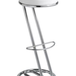 Chrome Z Stool - White