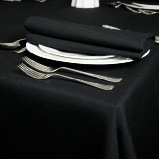 Table Linen Cloth 54'' x 120'' - Black